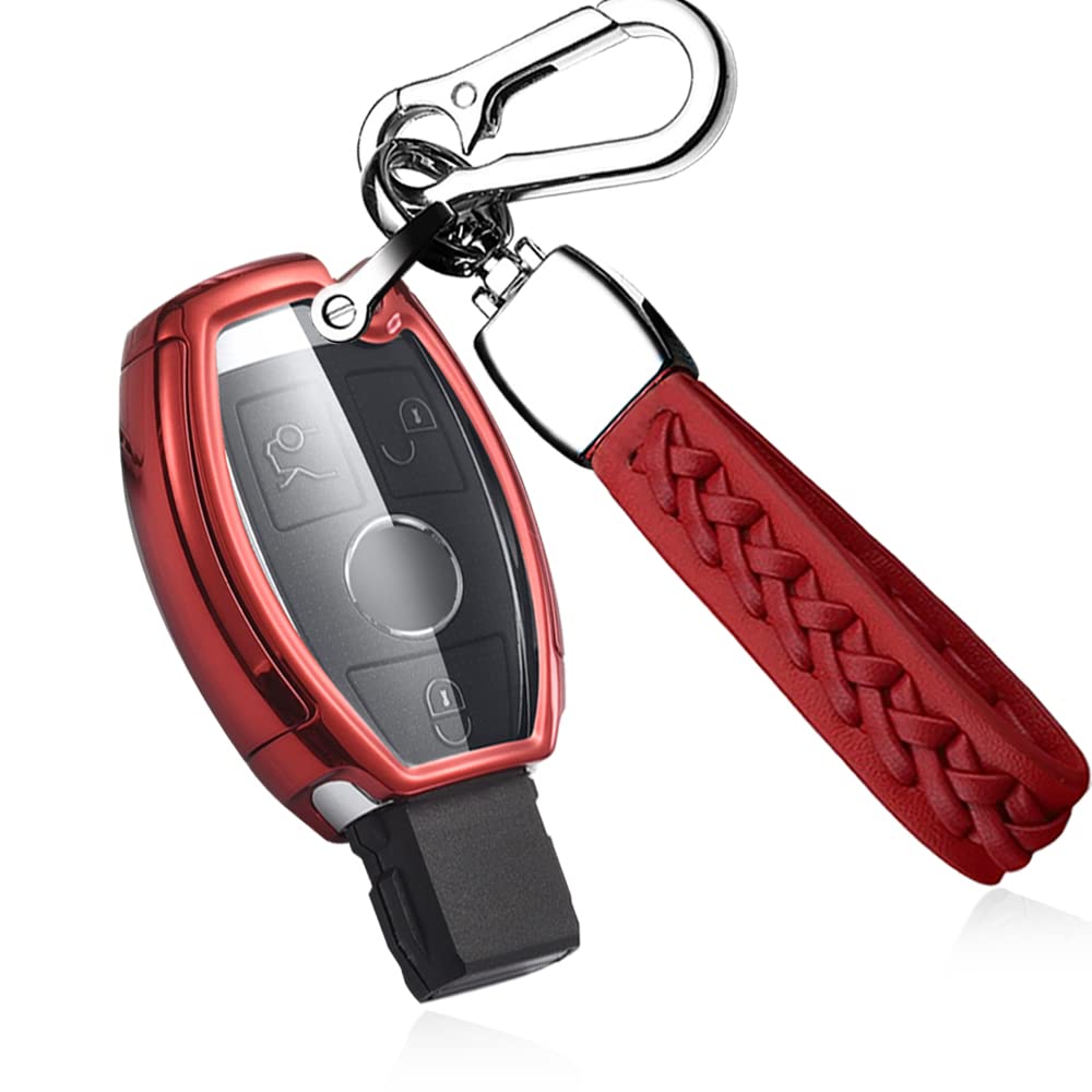 SANRILY Key Case, Key Holder, Key Cover, Key Protection, Suitable for Mercedes-Benz A/B /