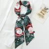 Christmas Element Versatile Scarf - Holiday Bow Decorative Scarf Straps for Hair Accessories Bag Decoration & Gift
