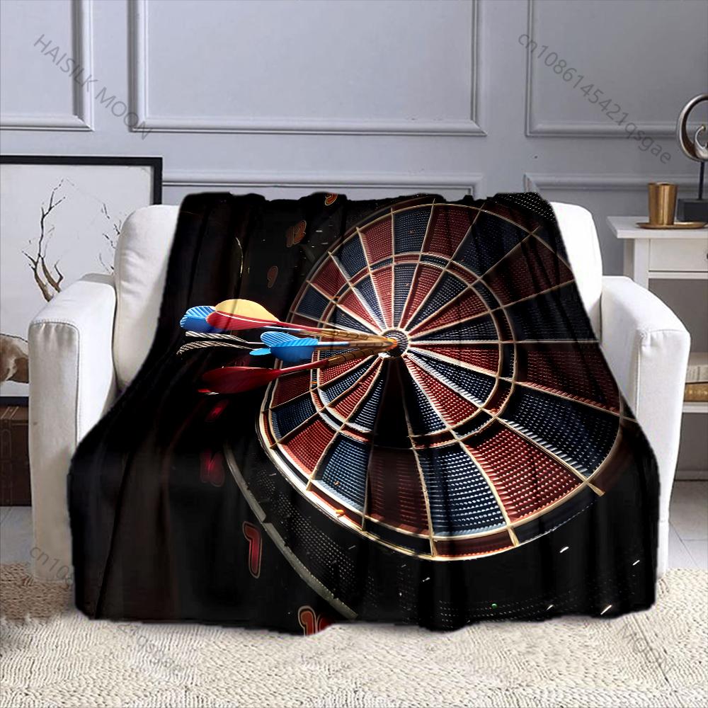 Multiple Darts Cluster At Bullseye Print Adult Children Warm Blankets Home Travel Car Soft Comfortable Suitable for All Seasons
