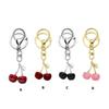 Elegant Cherry Keychain Accessory Stylish Cherry Shaped Pendant Key Rings Lightweight Key Chain for Everyday Use