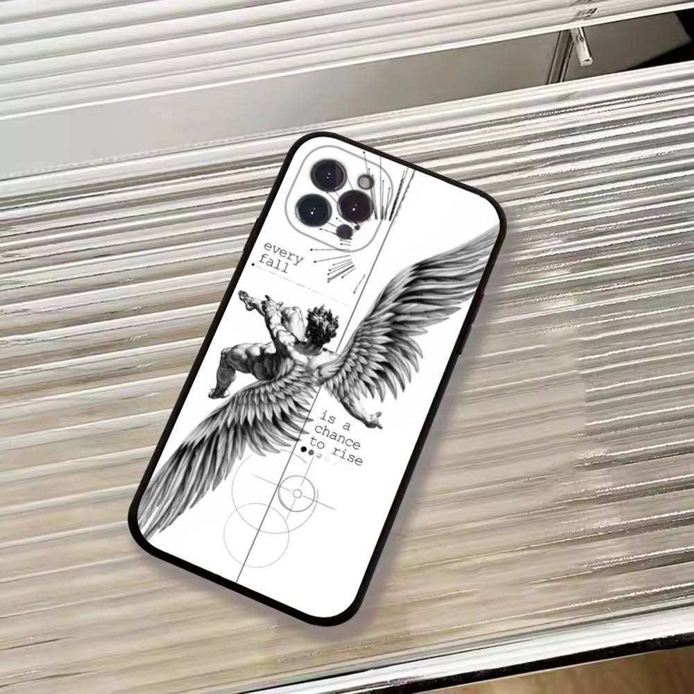 Middle Ages Retro Angel Phone Case Silicone Soft For IPhone 17 16 15 14 13 12 11 X XR Plus Pro Max Plus