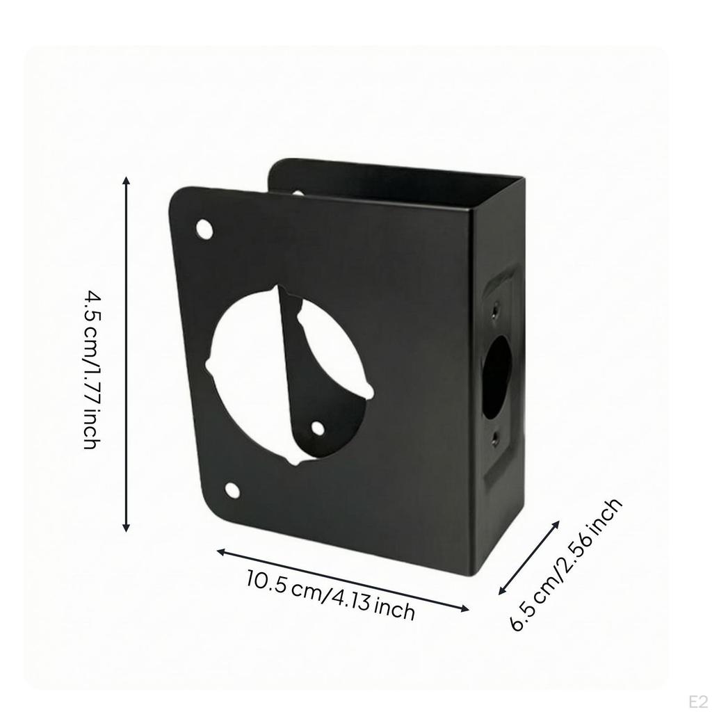 HeavyDuty Door Lock Reinforcement Plate | Smooth Coated Finish, Plate, for Wooden