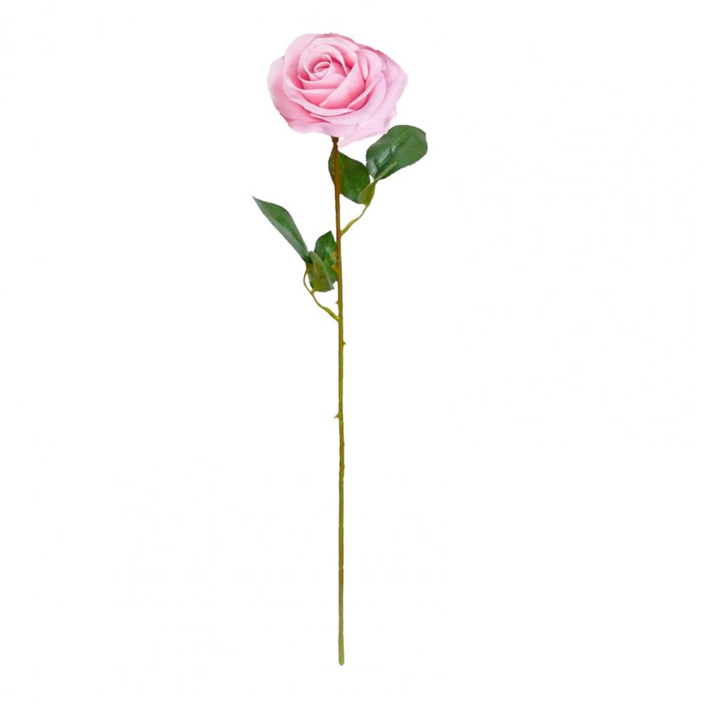 Artificial Flower Branch Artificial Rose Flower Branch Realistic Silk Bloom with Green Leaves Faux Floral Decoration for Home