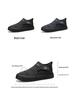 Huili Men's Winter Fleece-Lined Non-Slip Casual Shoes