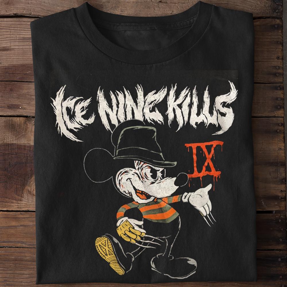 Rare Ice Nine Kills Band Cotton Short Sleeve Black Allsize Unisex TShirt Unisex T-Shirt M