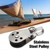 Stainless Steel Pulley Fixed Traction Pulley Bearing Lifting Wheel Tools Kayak Boat Accessories