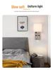 Custom Cross-Border Nordic-American Fabric Wall Lamp for Hotel, Living Room, or Bedroom Bedside Reading