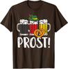 Prost Pretzel Bavarian Beers German Oktoberfest Retro Unisex T-Shirt