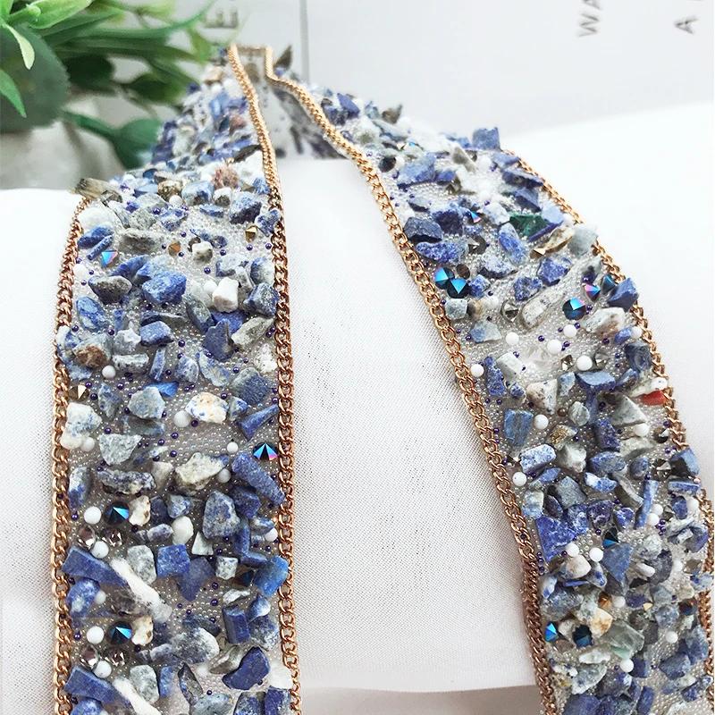 Hot Fix Rhinestone Ironing Chain DIY Clothing Shoes Bag Ironing Sewing Jewelry Accessories Gemstone Trim Belt Diamond Glue 1Yard