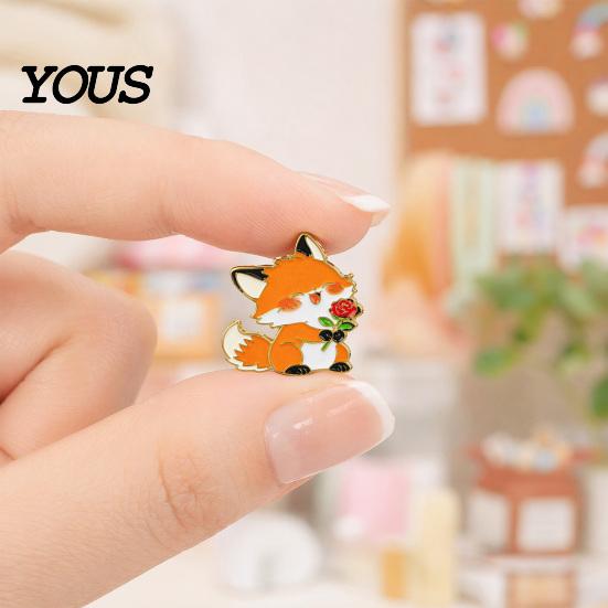 Non-slip Brooch Pin Pin, Animal Flower Design Fastener, Buckle-Type Fixing Pins, Enamel Paint Stable Buckle Pins for Backpacks And Hoods