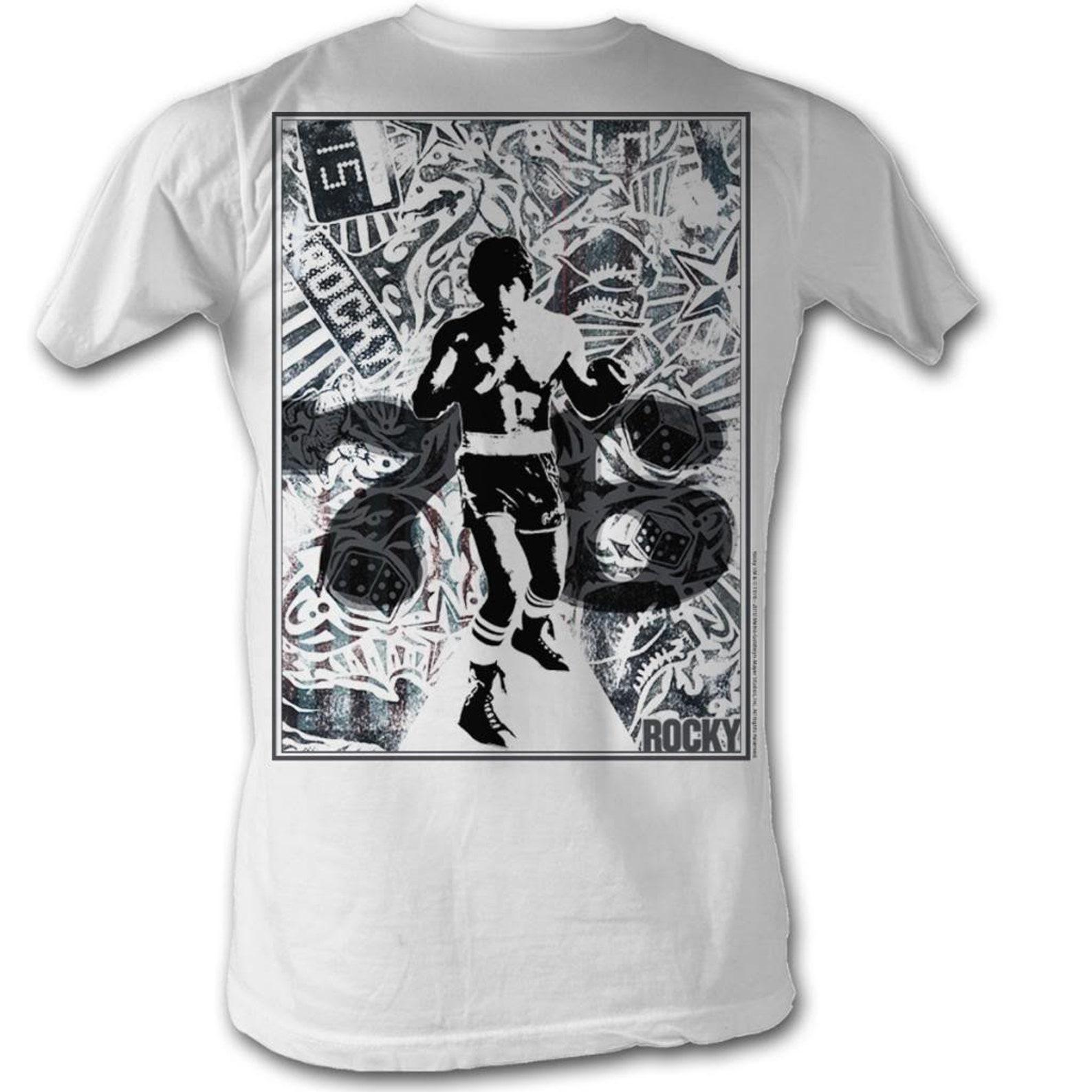 Rocky 76 Collage White T-Shirt S