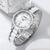 Women's Watch Ceramic white simple ladies waterproof brand business stainless steel gift for her silver