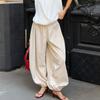 Spring and Autumn Women Casual High Waist Bloomers Long Pants Big Wide Leg Pants Women Clothes Trousers