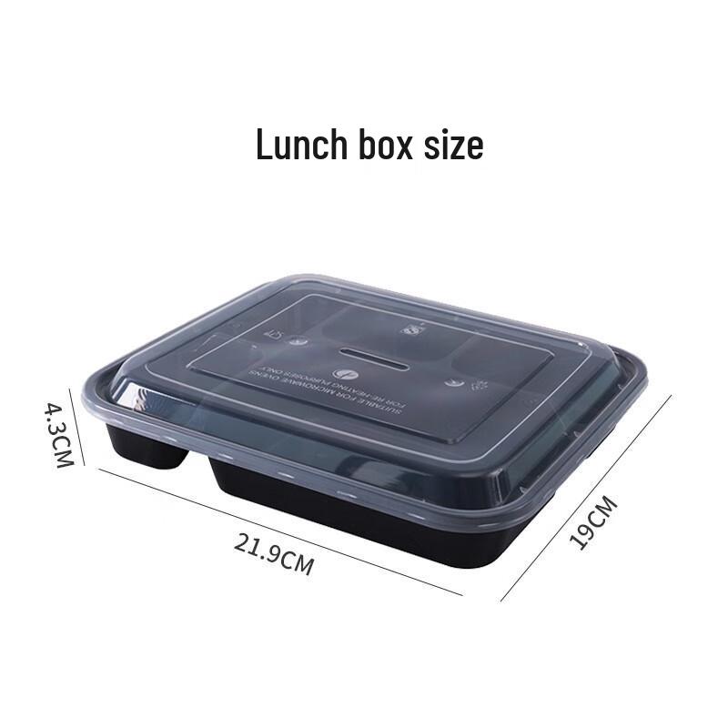 

JingJingRS Multi-Compartment Disposable Lunch Boxes