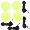 4Pcs/Set High Elastic Tennis Ball with Rubber Band for Sports Practice Training Belt Line