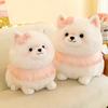 Adorable Pomeranian Plush Dog Toy Realistic Soft Cuddly Stuffed Animal Decoration