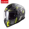 Full Face Motorcycle Helmet Carbon Fiber Dual Lens Anti Fog Men Women All Season Riding