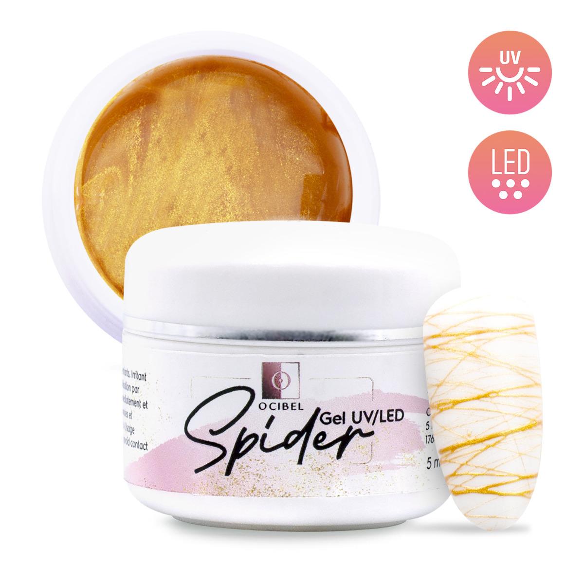 

Гель Spider Gold UV / LED - 5 мл золотий