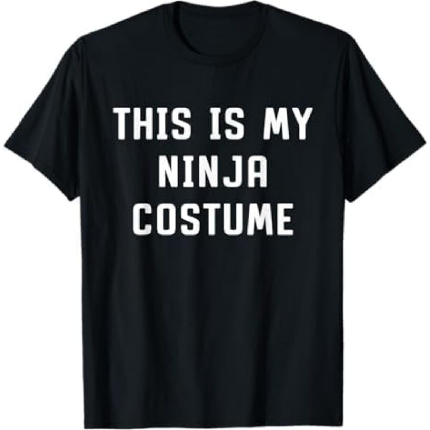 Это мой Хэллоуинский костюм ниндзя Ленивый Простой Футболка Хан Мужская Женская Майка Свитшот Худи 357 Черный XXXXXL разноцветный