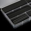 150Pcs/Box Heat Shrink Sleeve Long-lasting Use High Toughness Polyolefin Black Heat Shrink Tubing Wrap for Car