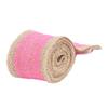 5 Rolls Burlap Lace Ribbon Decorative Jute Burlap Ribbon Roll for Crafts Festival Decor