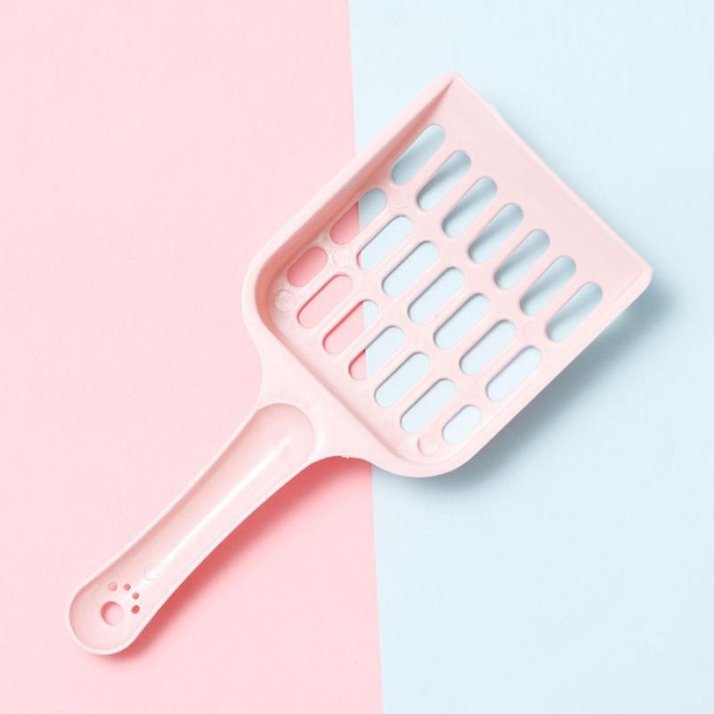 New Pet Litter Shovel Candy Color High Appearance Horizontal Handle Cat Toilet Shovel Poop Pickup Cat Cleaning Supplies