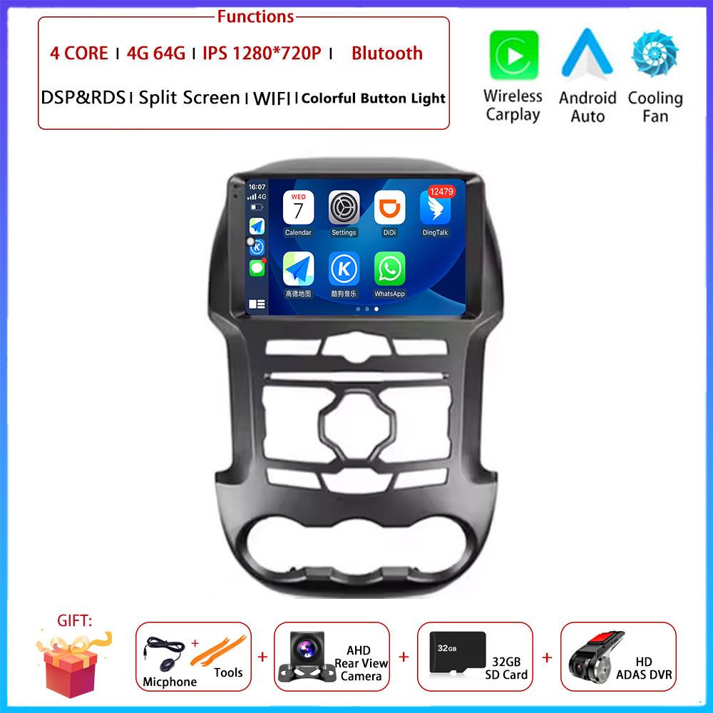 For Ford Ranger 3 2011 2012 2013 2014 2015  Android  Carplay Auto Car Radio Navigation GPS Multimedia Video Player DSP 4G AMI
