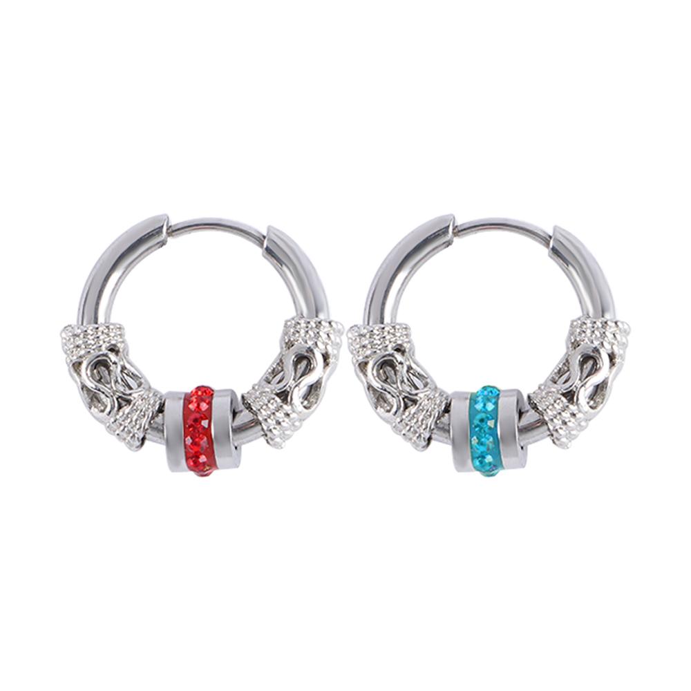 Unique Female Men Stainless steel Punk Male Hoop Earring Dragon Earring Fashion Jewelry Ear Buckle