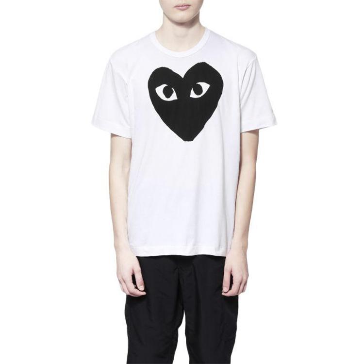 Camiseta Negra Corazón Cdg Play AZ-T070-051-1