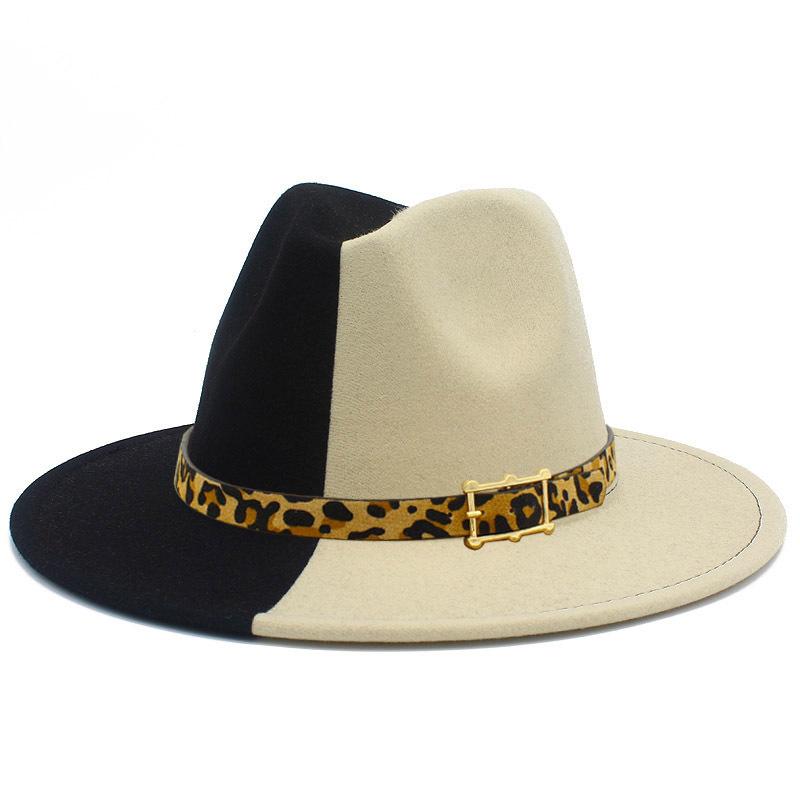 New Double-color Autumn and Winter Thermal Top Hat, Men's and Women's Woolen British Style Jazz Hat, Fashionable and Personalized Gentleman's Hat