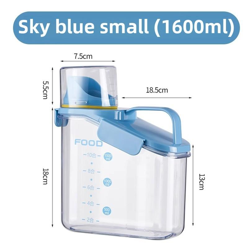 Simple Seal with Scale Grain Storage Bucket Pet Grain Storage Bucket Cat Food Dog Food Moisture-proof Dog Supplies