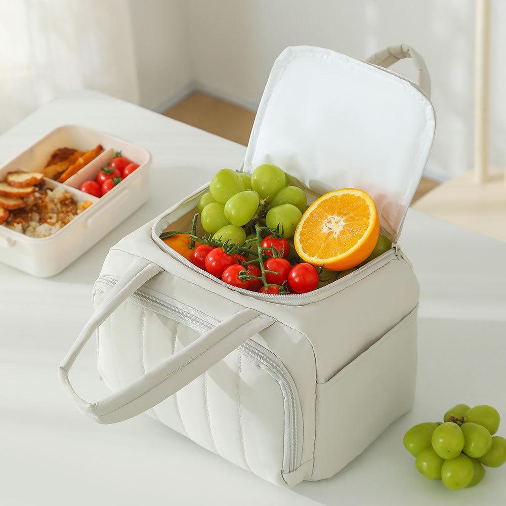 Insulated Lunch Box Bag Office Worker's Insulated Bag Large-capacity Hand-held Bento Bag