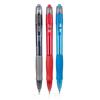 Deli Push-Button Gel Fountain Pen for Students - Exam-Ready, Press-Type, Bullet Tip, Carbon Black, Water-Based Sign Pen.
