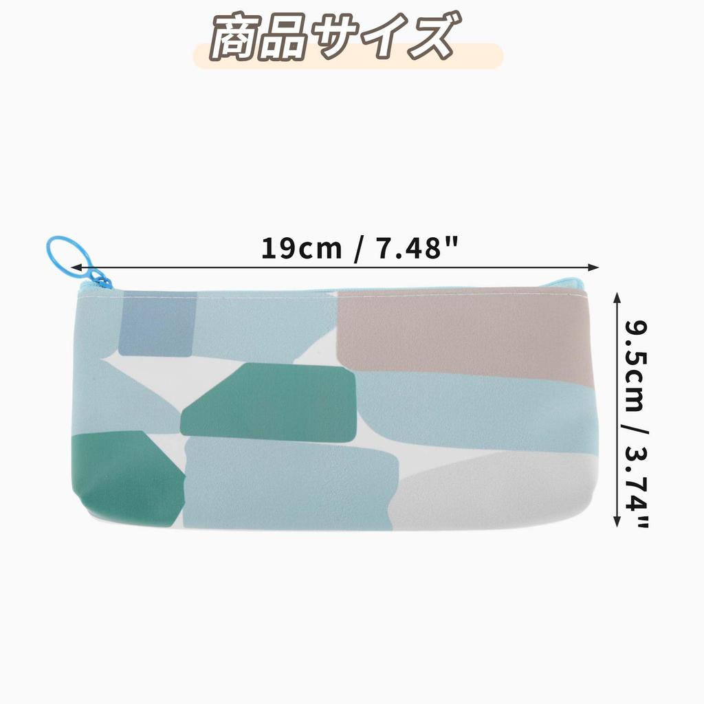 GLIDESMOOTH Bleistift Bleistift Stift Schreibwaren Aufbewahrung Büro 1 Quadratisches Etui, Etui, Tasche, Schlank, Niedlich, Leicht, Tasche, Zubehör, Stück,