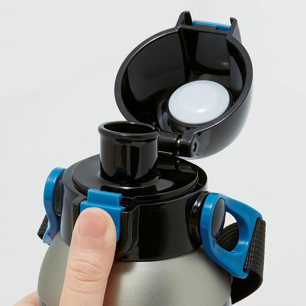 Skater Stainless Steel Water Bottle for Direct Lightweight and Cooling Water Sports Water Kids, Drinking, 600ml, Child-Friendly, Pokemon, 25, Boys,