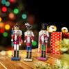 Nutcracker Ornament Home Decor Figurine Sculpture Desk Decor Nutcracker Figure Christmas Decoration for Party Favor Shelf