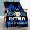 Inter Milan Personalized Name Blanket Throw Personalized Blanket Warmthful Decor Great for Picnics Sofa Seaside Living Room for All Occasions