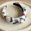 Merry Christmas Printed Knitting Knot Headband for Women Girls Party Hairbands Fashion Ladies Festival Headwear