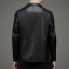 Spring and Autumn New Men's First Layer Cowhide Genuine Leather Jacket Men's Lapel Slim Leather Jacket