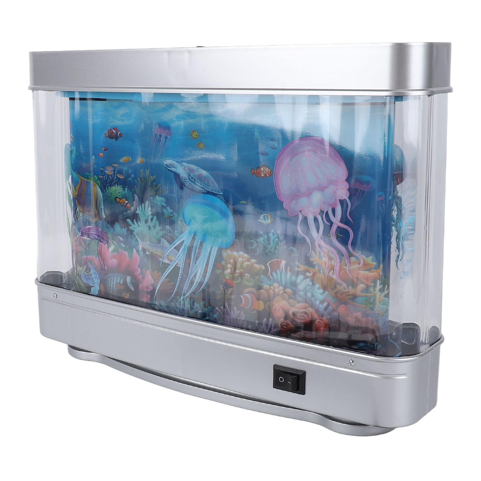 

Поддельный светильник-аквариум с движущимися рыбками, светодиодный искусственный аквариум, декоративный светильник, ночник для детской, для стола, спальни