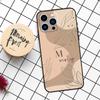 PERSONALISED Initials Name Floral Case For iPhone 16 15 14 11 12 13 Pro Max Mini X XR XS Max 7 8 16 15 Plus Cover Funda