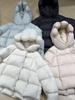 Yuyan hooded short bud hat down jacket women's white duck down new national standard winter loose bread jacket