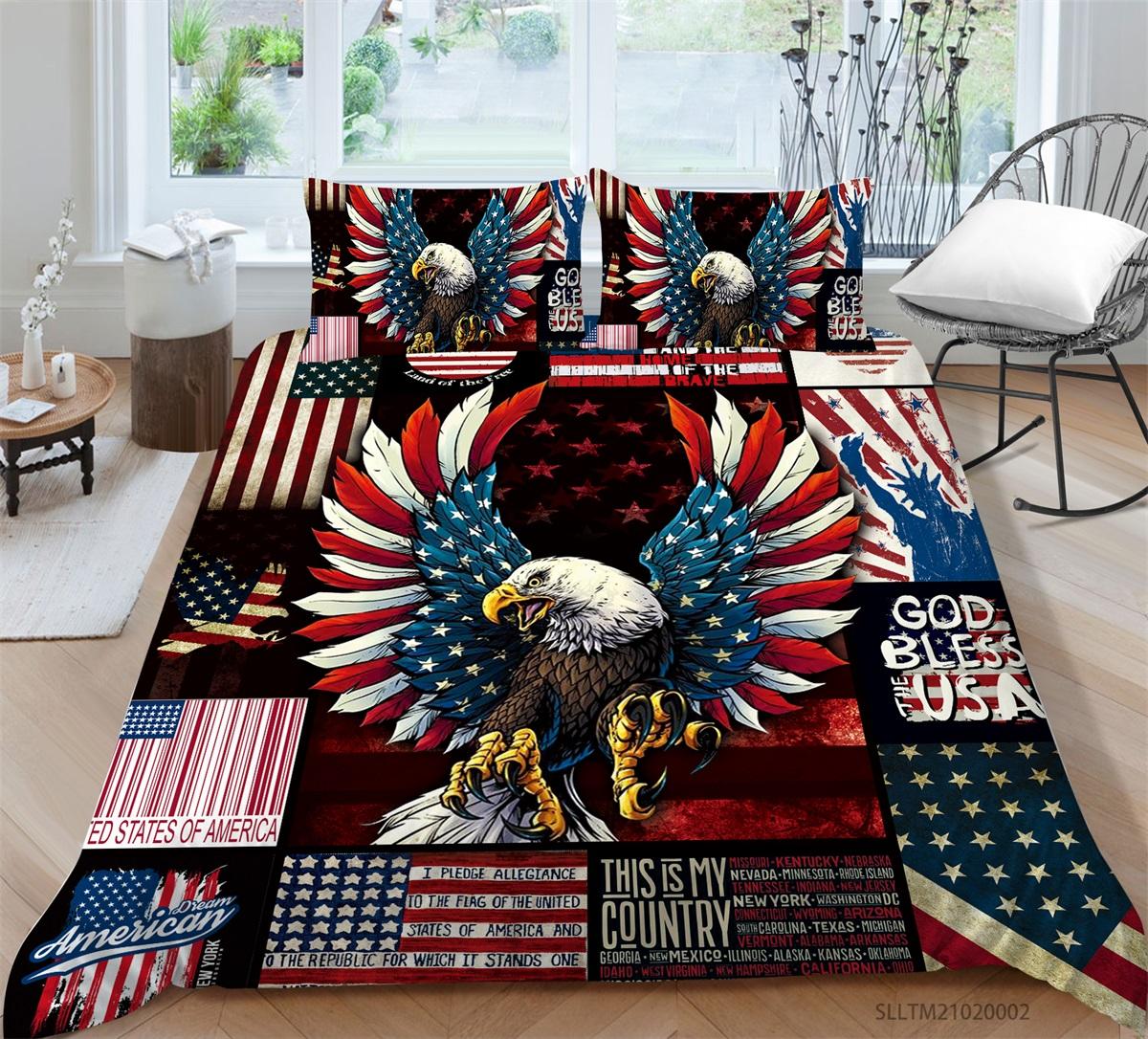 

Постельное белье с 3D-принтом птицы, односпальная двуспальная кровать, полноразмерная наволочка с животным принтом и пододеяльник, 2 или 3 удобных моющихся украшения для дома EU Single 135x200cm