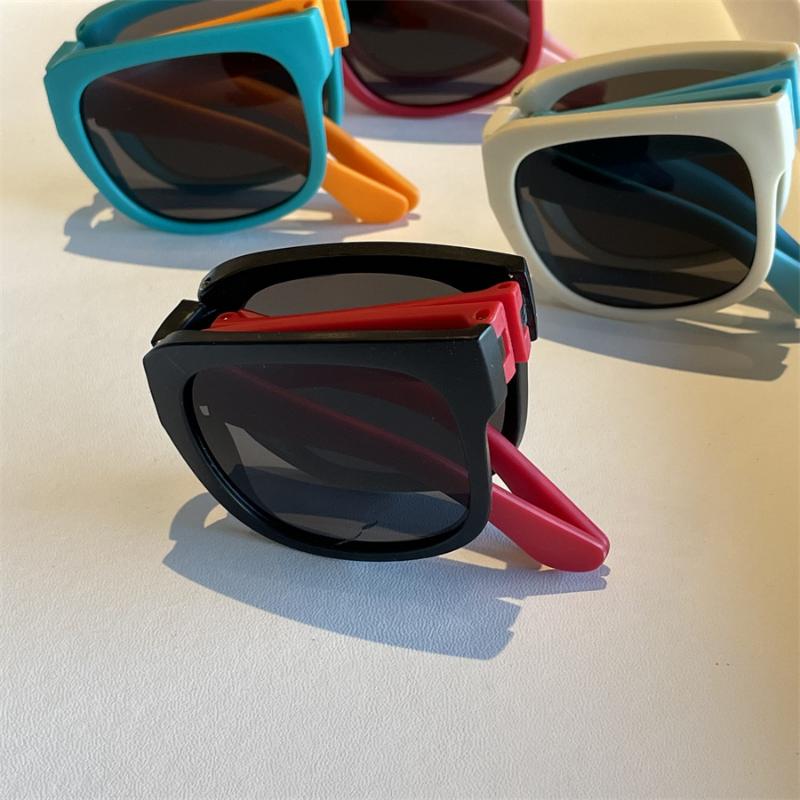 Fashion Children Sunglasses Kids Foldable Uv Resistant Sun Glasses Cute Baby Protection Eyewear Vintage Small Square Shades