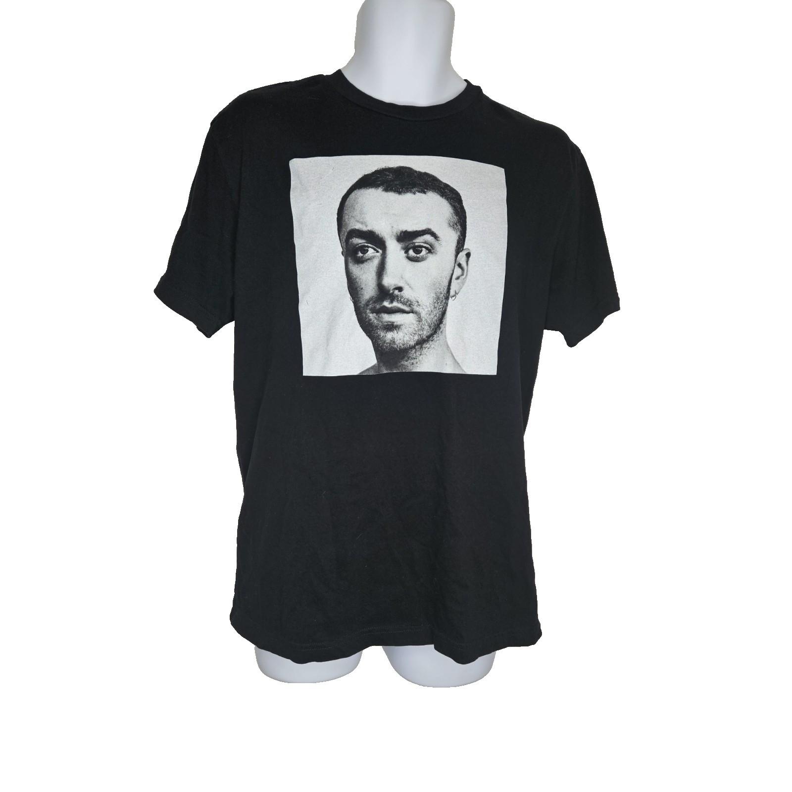Sam Smith 2018 Tour T-Shirt Black Graphic Concert Tee Blanks Factory Size L Unisex T-Shirt XXXXL