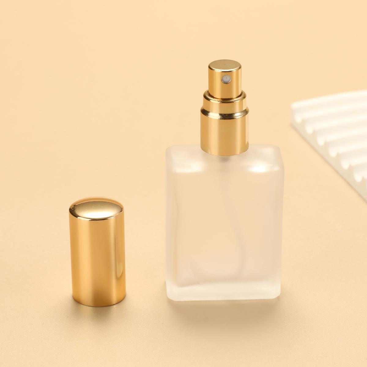 

Бутылка-распылитель из матового стекла, пустой многоразовый контейнер для распылителя духов с крышкой для путешествий или подарка, 15 мл 15ml