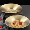 304 Stainless Steel Pasta Plate Deepened Fruit Dish Korean Salad Bowl  Kitchen Tableware