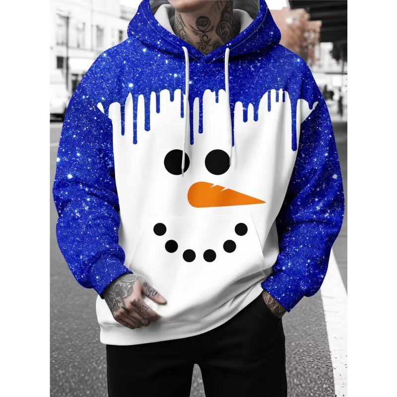 Herren 3D Weihnachtsmann Aufdruck Kapuzenpullover Hoodie Pullover Weihnachten Damen Freizeit Winterkleidung Kostümpartys