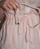 RONRON Drawstring Waist Torchon Lace Frill Shirt Soft Pink
