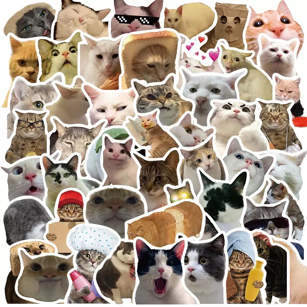 10/50/100pcs Mixed Adorable Humorous Zoo Wild Animals Stickers Aesthetic Designed For Children Toy DIY Skateboard Laptop Phone Car Decals Sticker